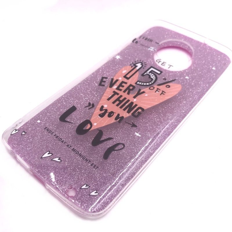 Capa Glitter Desenhos - 15% para Motorola Moto G6 Plus