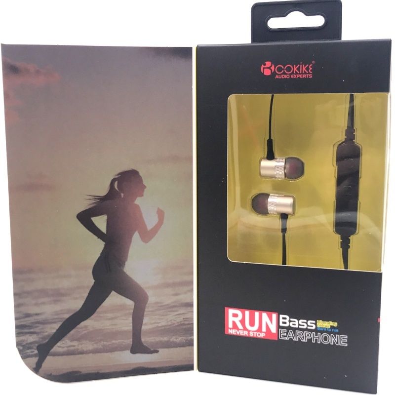 Fone de Ouvido Bluetooth Cokike com Pólos Magnético BL-K340 Sport - Dourado