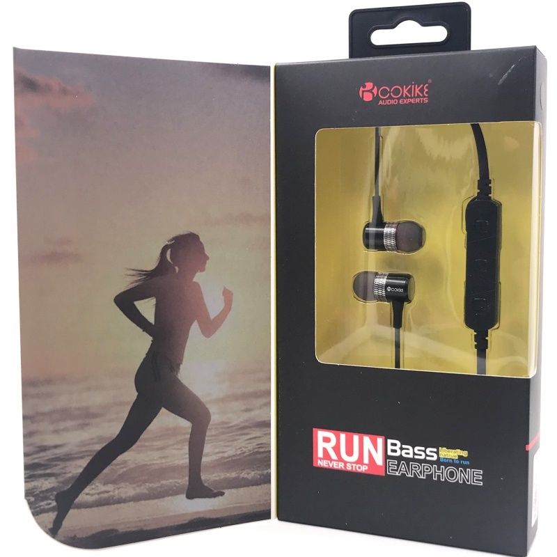 Fone de Ouvido Bluetooth Cokike com Pólos Magnético BL-K340 Sport - Preto