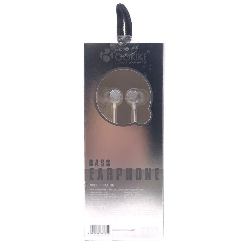 Fone de Ouvido Cokike Tipo Mola M1 Bass Earphone - Branco