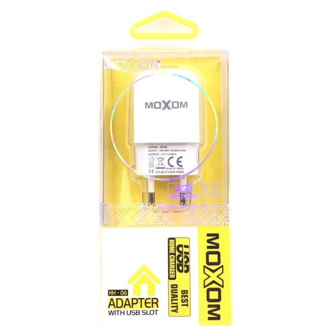 Carregador de Parede Universal Usb 2.1A Moxom - KH-06