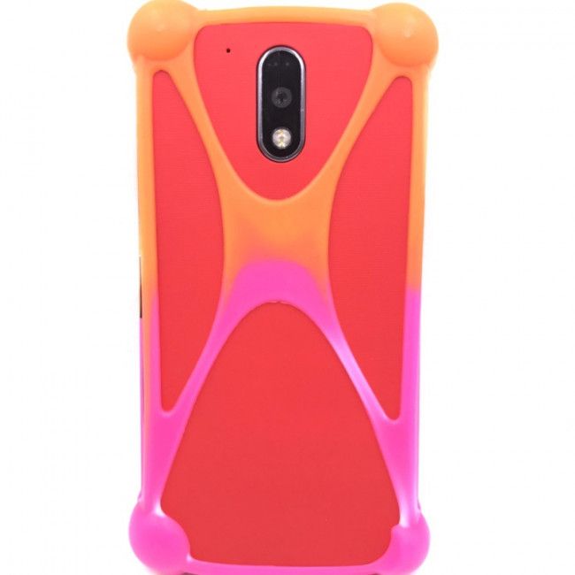 Capa Bumper *Universal* - Laranja e Pink