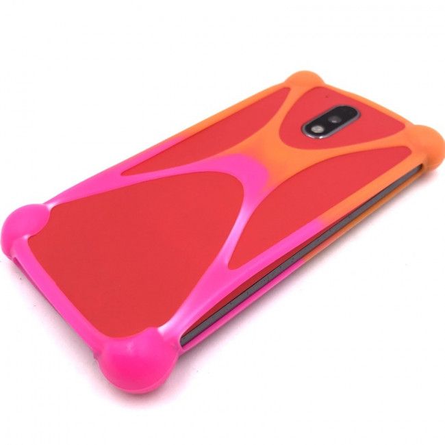 Capa Bumper *Universal* - Laranja e Pink