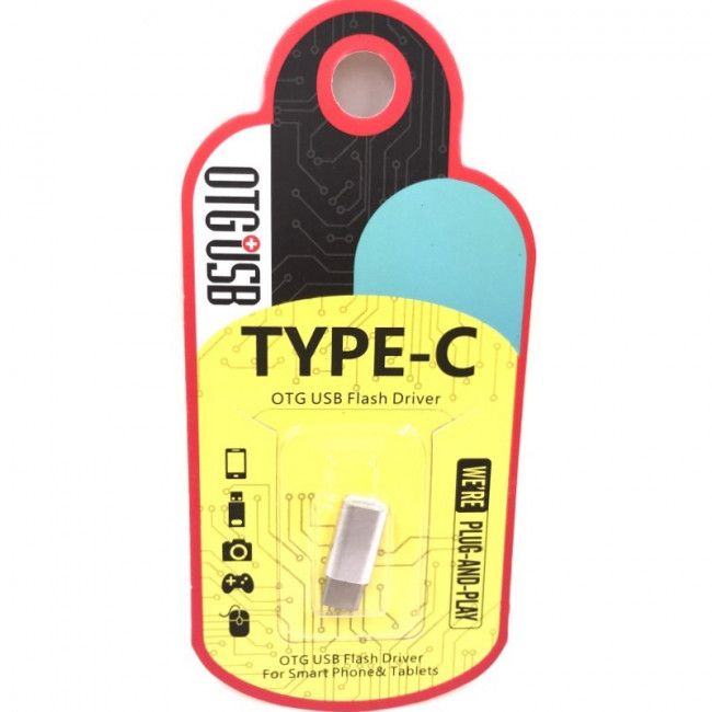 Adaptador OTG Micro USB/ V8 para Tipo C - Prata