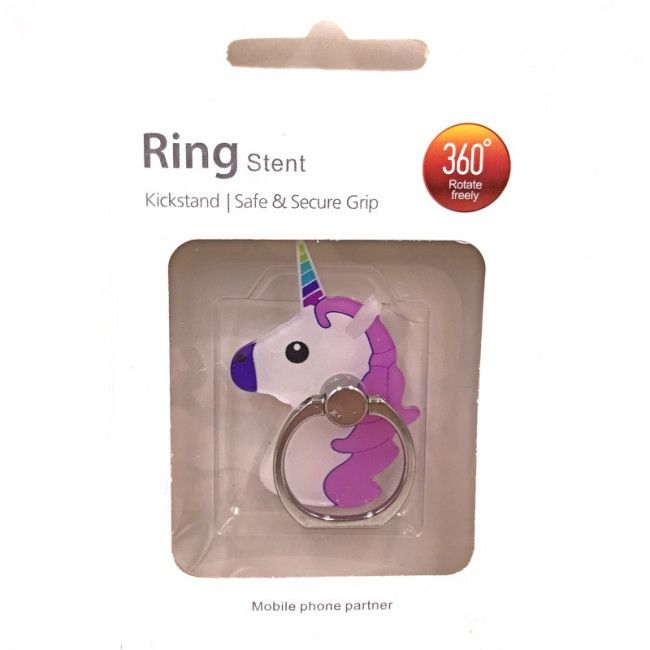 Suporte Pop Socket Metálico - Unicórnio Roxo