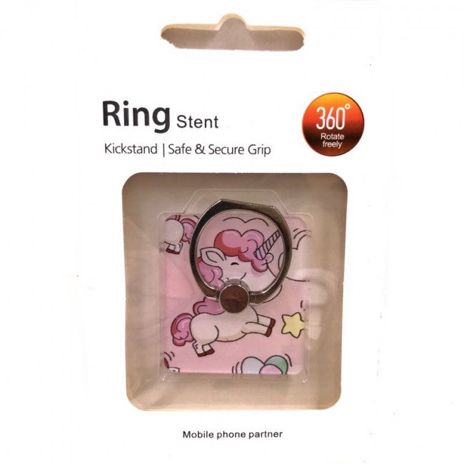 Suporte Pop Socket Metálico - Unicórnio Rosa