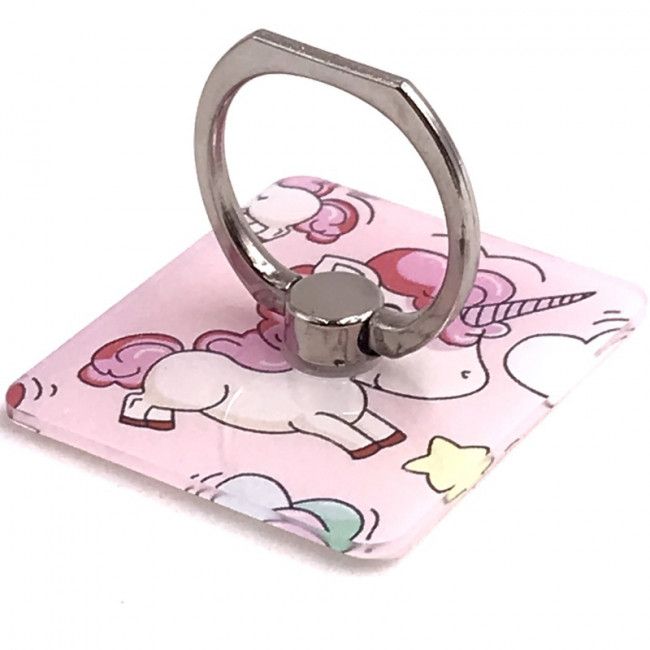 Suporte Pop Socket Metálico - Unicórnio Rosa