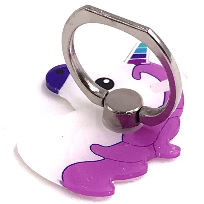 Suporte Pop Socket Metálico - Unicórnio Roxo