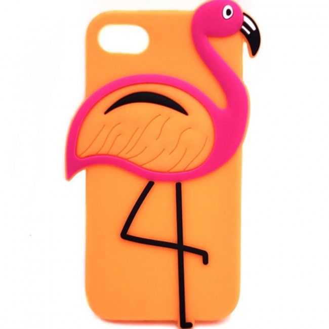 Capa Borracha Flamingo Laranja