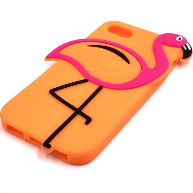 Capa Borracha Flamingo Laranja
