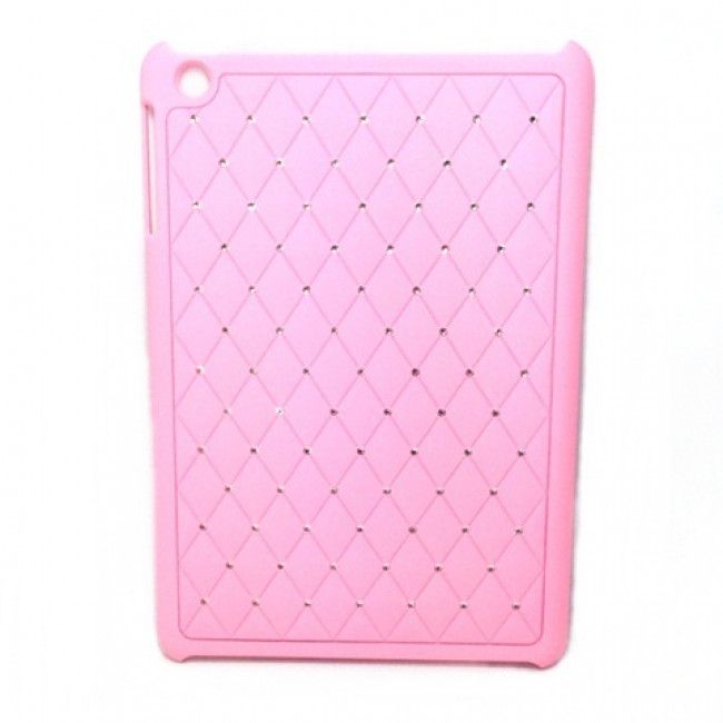 Capa Cravejada de Strass para IPad Mini - Rosa