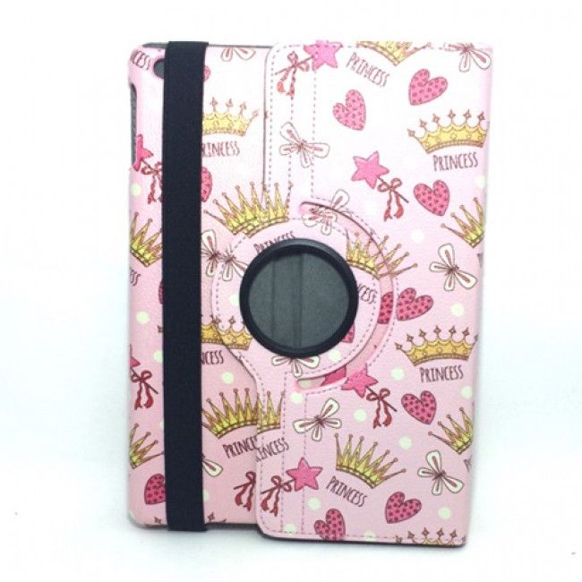 Capa Giratória 360° Mini Princess para IPad Air - Rosa