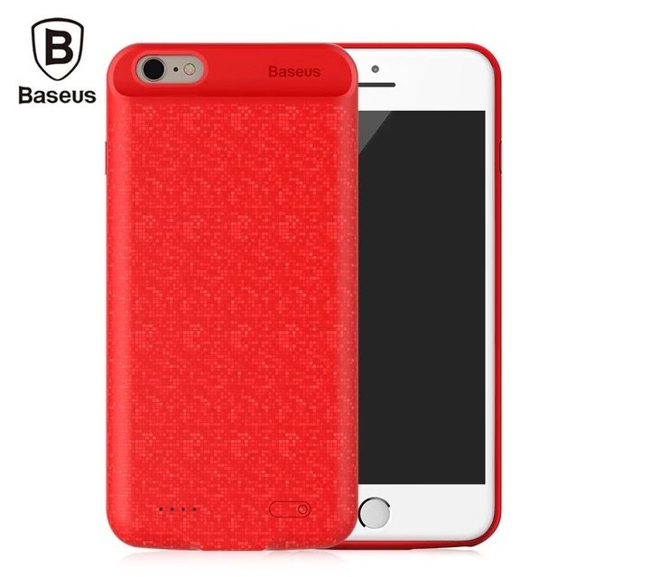 Capa Carregadora Baseus para IPhone 7G - 2500mAh - Vermelho