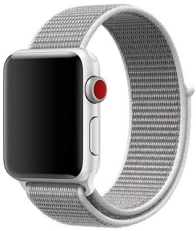 Pulseira Nylon Loop Color para SmartWatch 42mm - Branco Madrepérola
