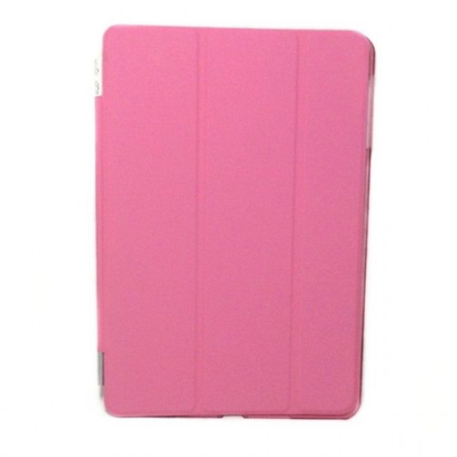 Capa Smart Cover com Fundo Transparente Removível para IPad Mini - Rosa