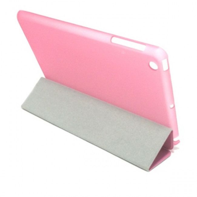 Capa Smart Cover com Fundo Transparente Removível para IPad Mini - Rosa