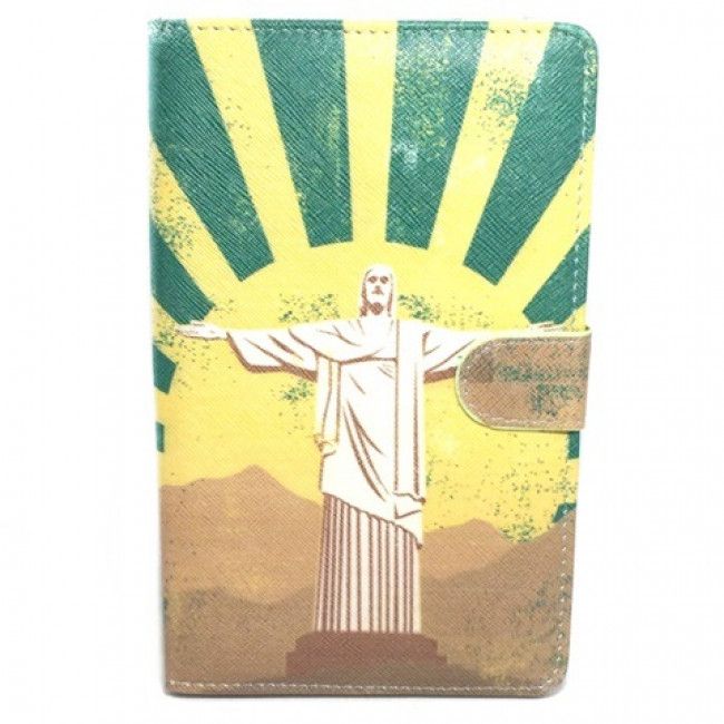 Capa Universal com Teclado Cristo Redentor Usb para Tablets de até 7''