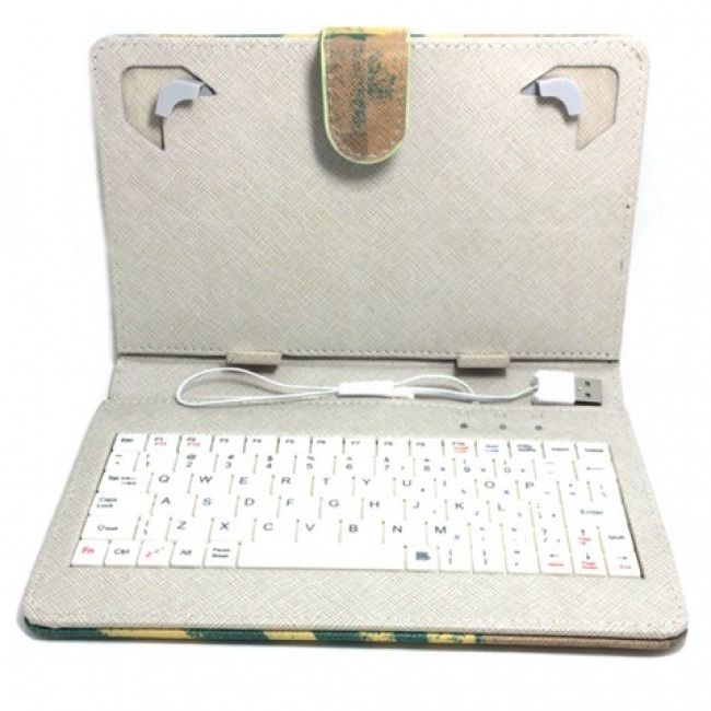 Capa Universal com Teclado Cristo Redentor Usb para Tablets de até 7''