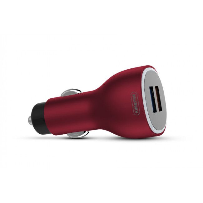 Carregador Veicular Kimaster Usb Duplo Universal - CV-305 - Vermelho