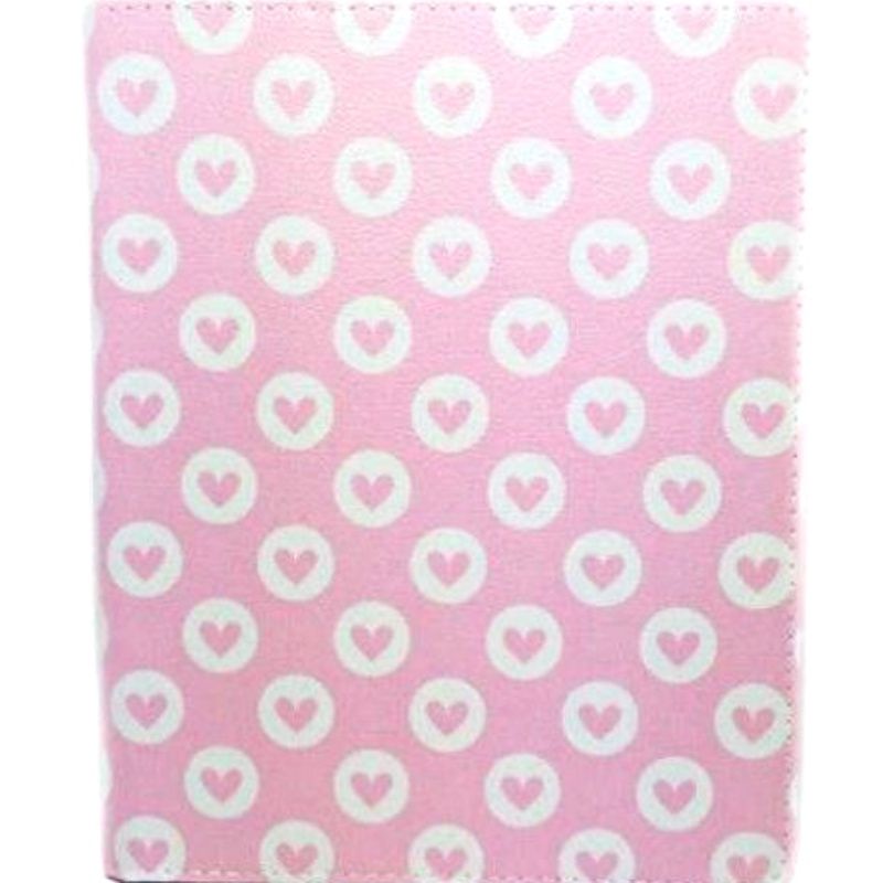 Capa Giratória 360° Coraçõezinhos para IPad Air - Rosa