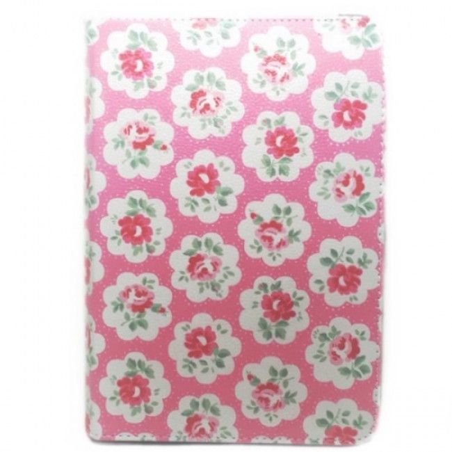 Capa Universal Floral para Tablets de 9'' - Rosa