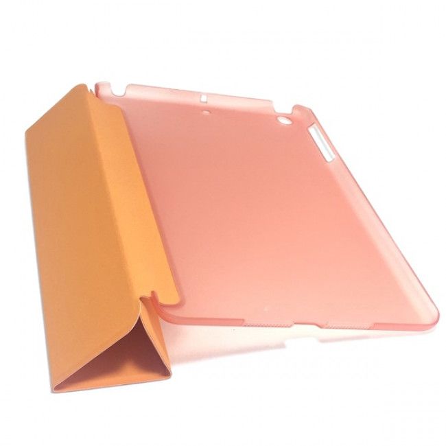 Capa Smart Cover com Fundo Transparente para IPad Mini - Laranja