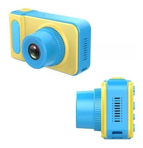 Câmera Fotográfica Kids K1 - Amarelo c/ Azul