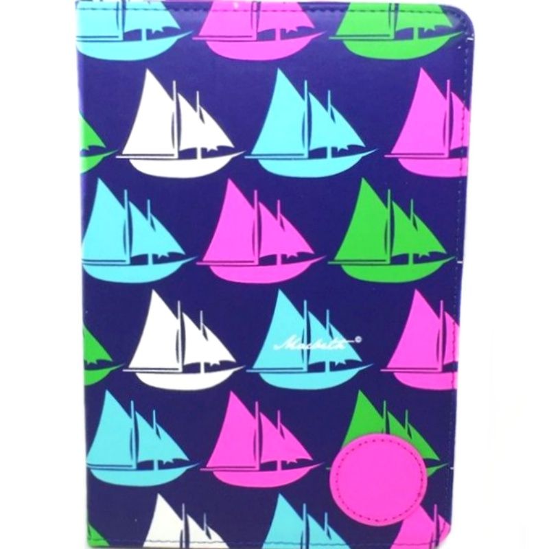 Capa Livro MacBeth Sail Away Barquinhos Coloridos para IPad Mini 