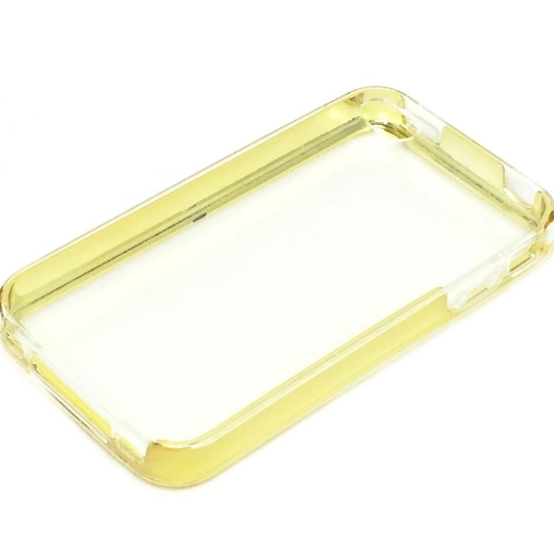 Capa Tech Cromo - Transparente com Dourado