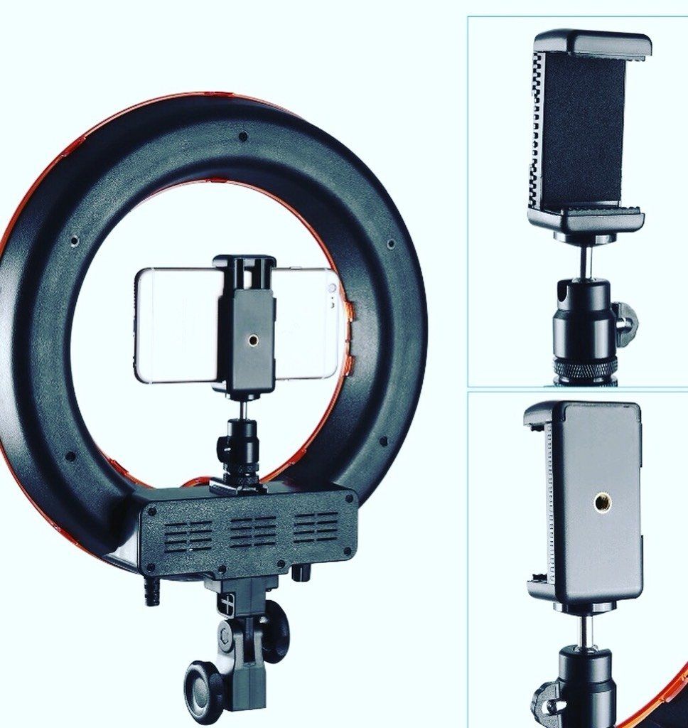 Ring Light 14'' com Tripé e Suporte - Iluminador de Led 
