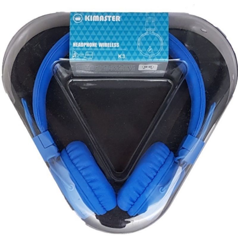 Fone de Ouvido sem Fio Bluetooth Kimaster K3 - Azul