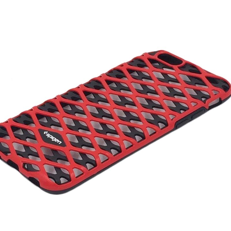 Capa Spigen Trançada - Vermelho e Preto