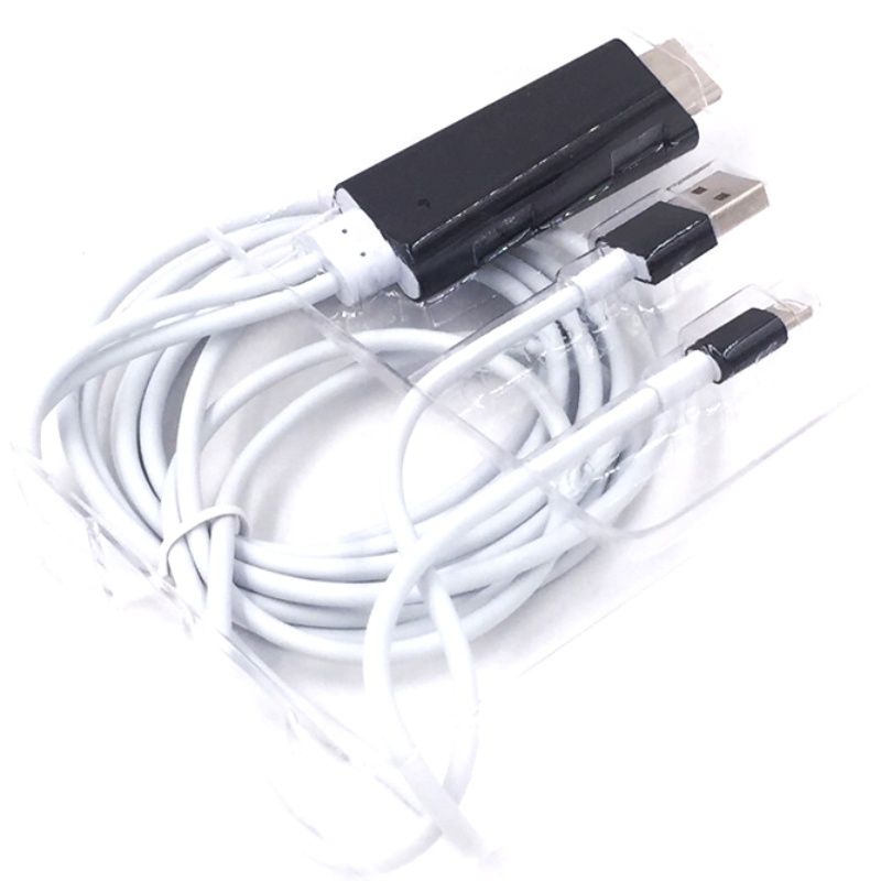 Cabo Adaptador Usb/Lightning para HDMI - A5-01 - 2 Metros - Preto