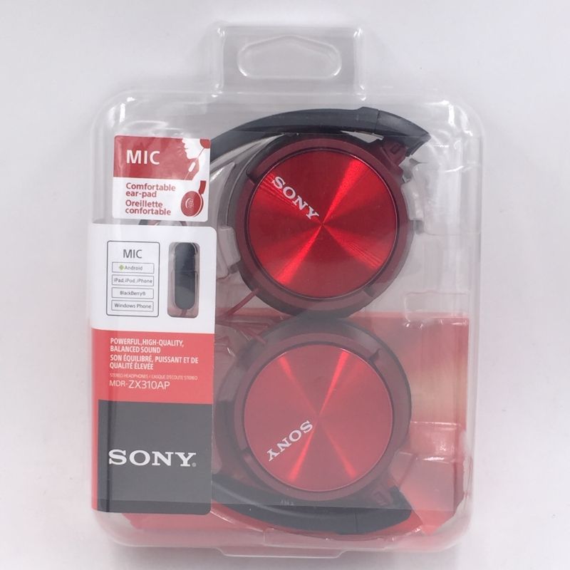 Fone de Ouvido Sony MDR-ZX310AP - Vermelho