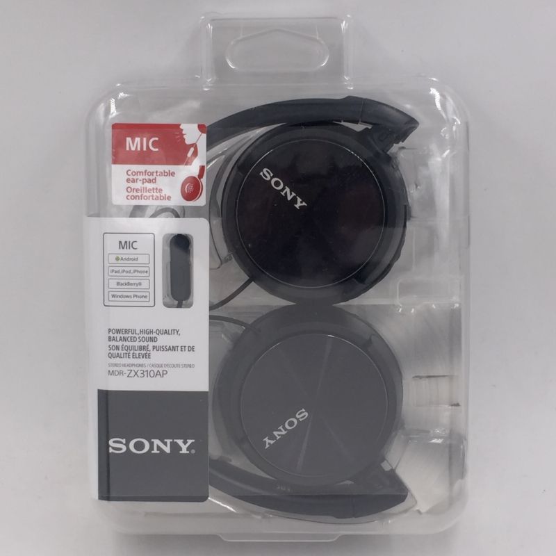 Fone de Ouvido Sony MDR-ZX310AP - Preto
