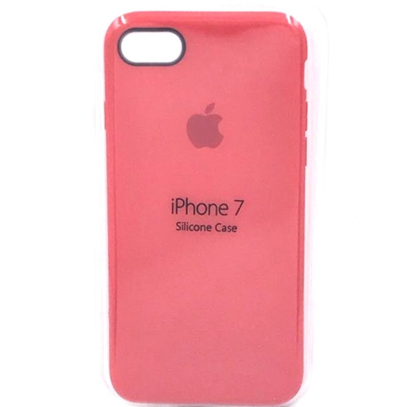 capa autentica silicone para iphone 7g 8g vermelho
