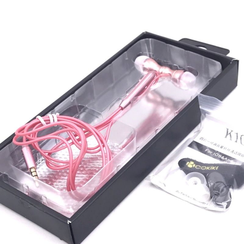 Fone de Ouvido Cokike K10 - Rosa