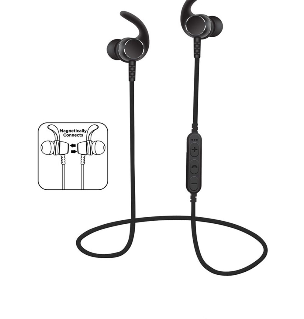Fone de Ouvido Bluetooth MS-T3 Esportivo - Preto