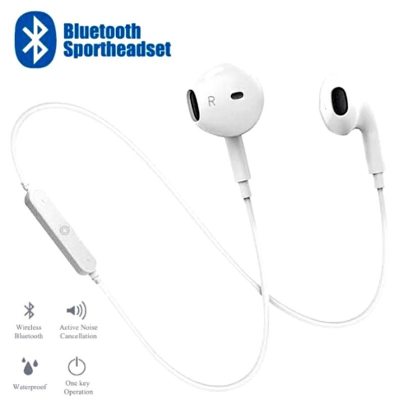 Fone de Ouvido Bluetooth Kapbom KA-S6 - Branco