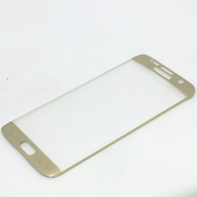 Película de Vidro Temperado Color para Samsung Galaxy S7 Edge - Dourado