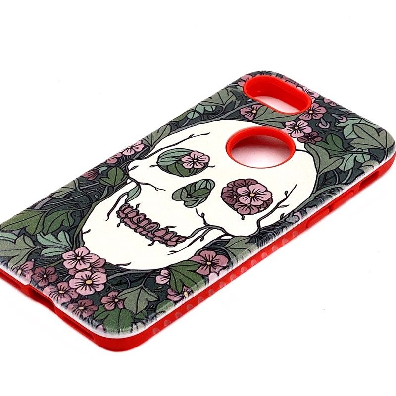 Capa Anti Impacto Caveira Floral para IPhone 7G/8G