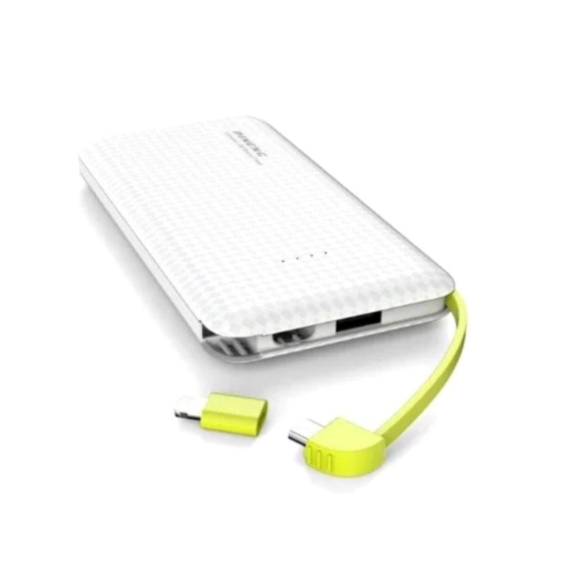 Bateria Extra Portátil Universal Power Bank Pineng Usb - PN952 - 5000mAh - Branco