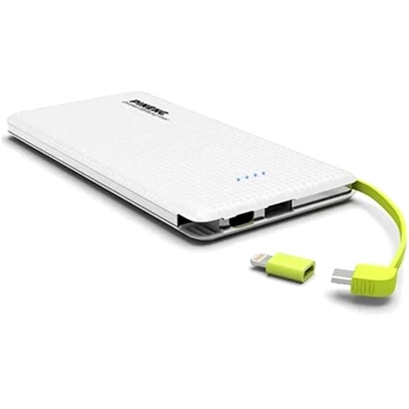 Bateria Extra Portátil Universal Power Bank Pineng Usb - PN952 - 5000mAh - Branco