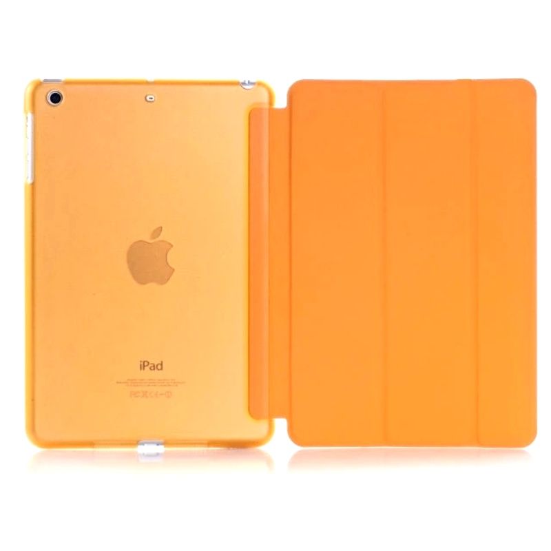 Capa Smart Cover com Fundo Transparente Removível para IPad Mini - Laranja