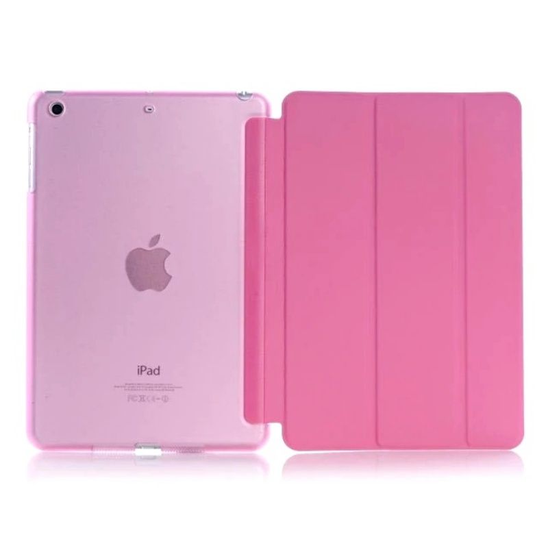 Capa Smart Cover com Fundo Transparente Removível para IPad Mini - Rosa