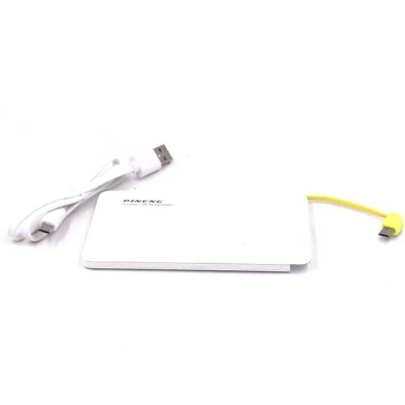 Bateria Extra Portátil Universal Power Bank Pineng Usb - PN952 - 5000mAh - Branco