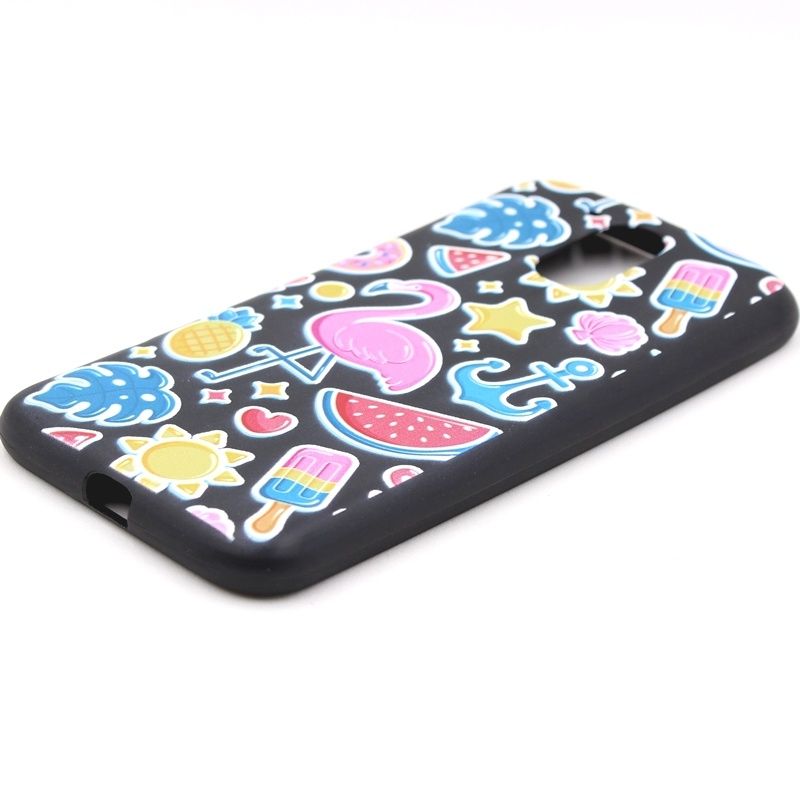 Capa Flamingo Color Patch para Motorola Moto G Plus - 4° Geração - XT1640 - Preto