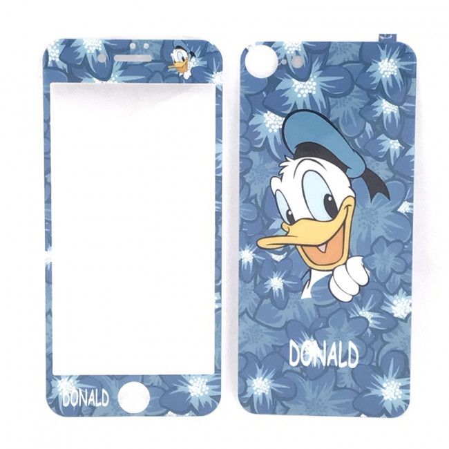 Película de Vidro Temperado Frente e Verso para IPhone 7G - Pato Donald