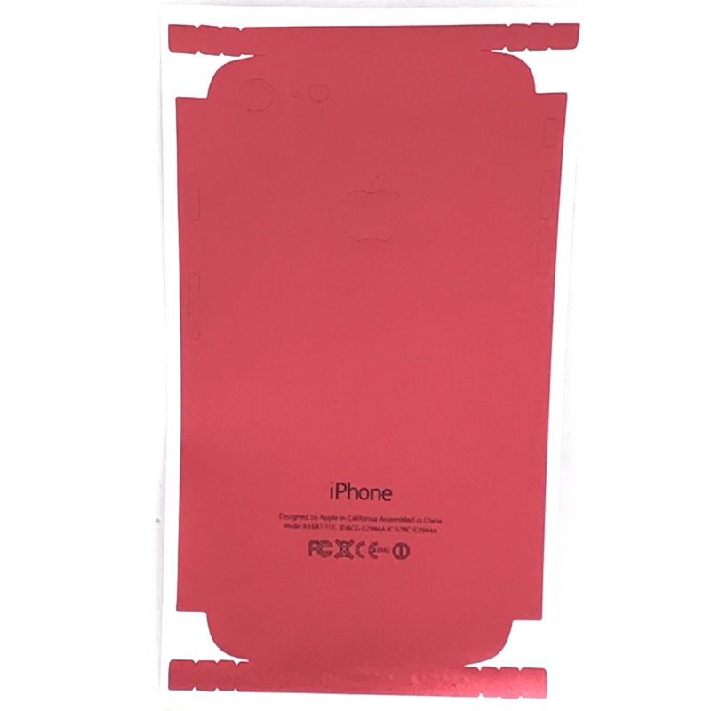 Película Traseira Adesiva para IPhone - Vermelho