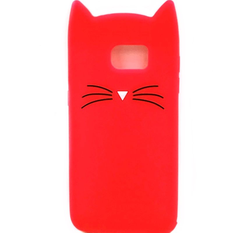 Capa Emborrachada Bigodinho Cat - Vermelho